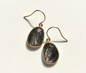 Amazing Looking Heated Sapphire 10x14mm Fancy Pear Shape Cut Gemstone <b>Earring</b> 925 Sterling Silver <b>Gold</b> Plated <b>Dangle</b> <b>Earring</b> - Product Image 2