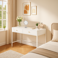 Vanité de maquillage de chambre à coucher moderne avec tiroirs Table de vanité compacte et étanche pour petits espaces Vietnam OEM & ODM