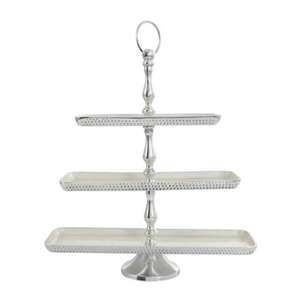 Rustic Aluminum Cake Stand With Rectangle Shape <b>for</b> Farmhouse-style Events Hot Selling <b>Cup</b> Cake Stand <b>For</b> celebrations - Product Image 1
