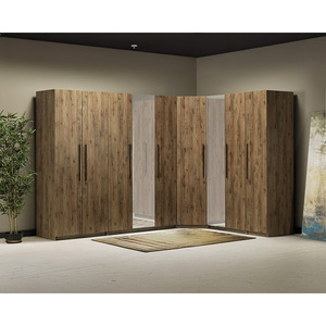 Système de garde-robe modulaire convertible Athome, moderne, grande capacité, autoportant, avec porte en verre trempé, pour appartement en Turquie - Product Image 1