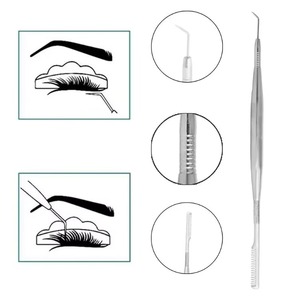 Herramienta de Separación y Lifting de Pestañas de Acero Inoxidable, Instrumento de Belleza de Precisión para Estilizar Pestañas, Uso en Salón, HERMANN MEDITECH - Product Image 2