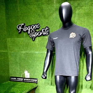 เสื้อยืดคอกลมแขนสั้นแบบหลวมสำหรับผู้ชายเสื้อคอลูกเรือแบบลำลองปักลาย100% งาน OEM - Product Image 1