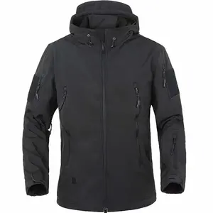 Chaqueta Cortavientos de Alta Calidad para Hombre, Impermeable, de Montaña, Abrigo Softshell Cálido con Capucha para Otoño - Product Image 4