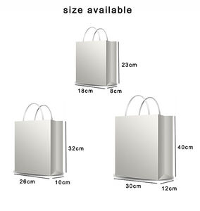 Conçu sur mesure, grand sac en papier de vente au détail de stratification de logo noir rose et petit papier kraft pour emballage en ligne - Product Image 2