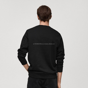 Sweatshirts vierges personnalisés de haute qualité Impression de logo Vente en gros 100% coton Pull lourd Hommes Sweatshirts à col rond - Product Image 3