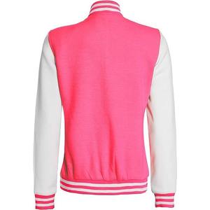 Veste universitaire pour femmes sur mesure de haute qualité avec manches en cuir respirant rembourrage en coton écologique qualité supérieure - Product Image 5