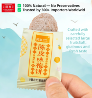 Prix direct usine, gâteau aux pruneaux et écorces de mandarine au goût acidulé, frais et sain, 100% fruits secs naturels, 52g, emballé individuellement