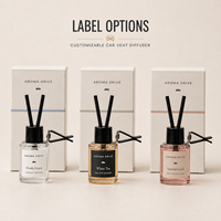 Diffuseur de parfum moderne pour voiture à clipser sur grille d'aération, diffuseur de parfum d'hôtel, diffuseur à bâtonnets de fleurs séchées évaporatif