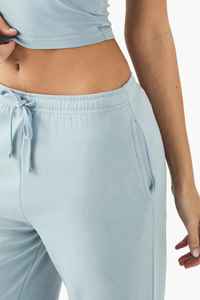 กางเกงสเวตเตอร์พรีเมี่ยมสำหรับผู้หญิงขาตรงลูกไม้แบบเรียบด้านหน้าสำหรับฤดูหนาว - Product Image 4