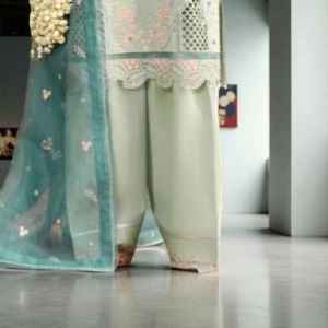 Listo para usar Salwar Kameez indio-pakistaní con elegante Camiseta de manga larga y parte inferior a juego para uso en la Oficina y la calle - Product Image 5