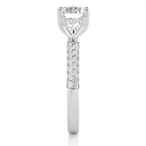 แหวนเพชรเพาะเลี้ยงสำหรับผู้หญิง ทรงบริลเลียนต์คัท แหวนหมั้นเพชร น้ำหนัก 0.99 กะรัต ชุบทอง 14K ได้รับการรับรองจาก IGI ผลิตในอินเดีย - Product Image 5