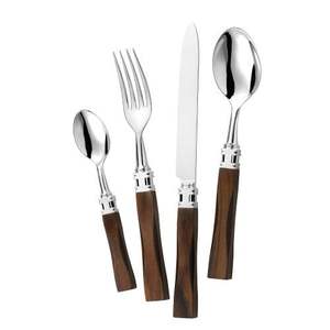 Hot Selling Flatware Set <b>Marvelous</b> Design Dinnerware Cutlery Set Exclusive Quality Wooden Handles Stainless Steel Cutlery Set - Product Image 6