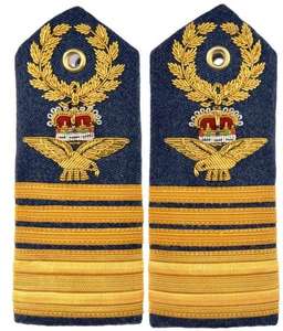 Insignias Bordadas Personalizadas para Uniformes, Insignias de Hombro para Oficiales, Tripulación de Marineros, Capitán, Epaulettes con Logotipo Metálico Ensamblado - Product Image 1