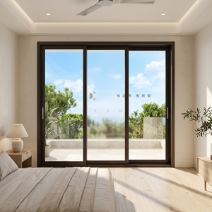 Puertas corredizas de aluminio resistentes a huracanes DEEZON NFRC, a prueba de viento e impermeables, para patio exterior, puerta corrediza antitifón para U - Product Image 2