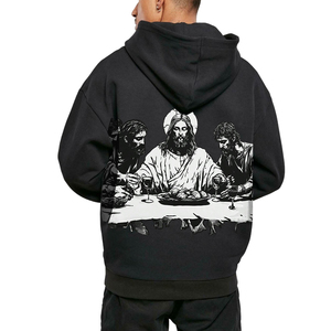 เสื้อฮู้ดดี้เรืองแสงในที่มืดลายแมงมุมฮาโลวีนแบบกำหนดเองสำหรับ OEM ผ้าฝ้าย 100% 300 แกรม เสื้อผ้าเรืองแสงพิมพ์ลาย เสื้อฮู้ดดี้ผ้าฝ้าย 100% - Product Image 2