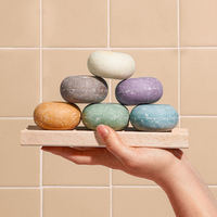 Barre solide de shampooing et d'après-shampoing à bulles sans sulfate de marque privée Opal Shamboo Soap Hair