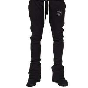 กางเกงวอร์มสำหรับวิ่งลำลองของผู้ชายกางเกงทรงสลิมฟิตกางเกงปลายบานยืดหยุ่นปรับแต่งได้สำหรับพิมพ์โลโก้100% 2023 - Product Image 4