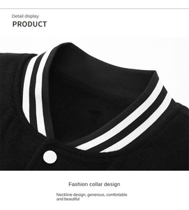 Hot Selling Men's Custom Varsity <b>Jackets</b> Casual Winter High Street Popular XS XL Lightweight Stand Logos/<b>Patches</b>/Labels Plain - Product Image 6