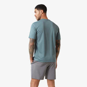 Conjunto Deportivo de Verano para Hombre de 2 Piezas, Sublimado, Transpirable, Informal, con Camiseta de Manga Corta y Pantalones Cortos de Algodón - Product Image 2