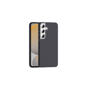 Coque de téléphone en TPU souple à texture fibre de carbone compatible M-Safe pour Samsung Galaxy S24 FE Plus, protection en silicone - Product Image 1