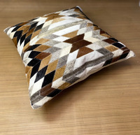 Nouveau fait à la main canapé oreiller Vintage véritable peau de vache coussin couvre 19 "à la main Art maison cas décoratif broderie coussin Arts
