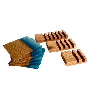 New Design Coasters Multi Functional <b>Epoxy</b> Resin & Acacia Wood Tea Mat Paid Tableware Hot Selling - Product Image 4