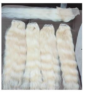 100% non traité pleine dentelle vierge brut indien Remy perruque frontale sans colle alignement des cuticules vague d'eau doux cheveux humains - Product Image 5