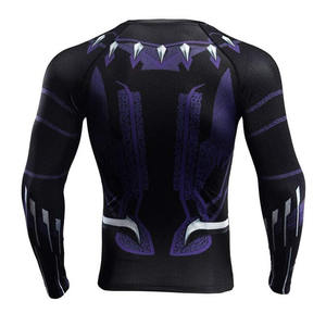 Venta al por mayor de manga larga de alta calidad diseño personalizado de manga corta Rash Guard Unisex compresión gimnasio desgaste protección solar para adultos - Product Image 5