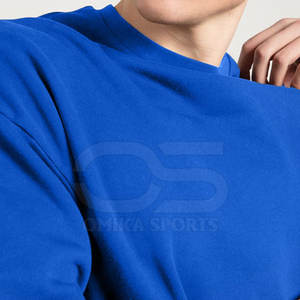 Sudadera extragrande para hombre, tela de algodón suave, parte superior con hombros caídos, ideal para capas y comodidad - Product Image 5