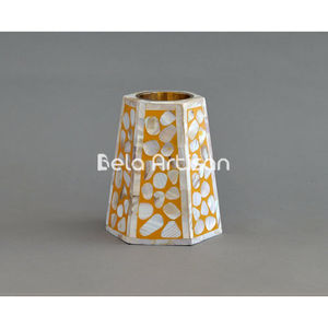 Brûleur en Bakhoor hexagonal en mosaïque orange Incrustation d'os Artistry - Product Image 4