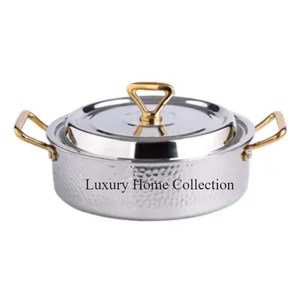Adorable Eye Catching Design Metal Food Warmer and Food Serving Dish Silver Color Stainless Steel Decorative Handmade Supplies - Product Image 6