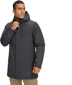 Vestes d'hiver pour hommes, longues et chaudes, avec capuche, décontractées, matelassées, parka coupe-vent - Product Image 6