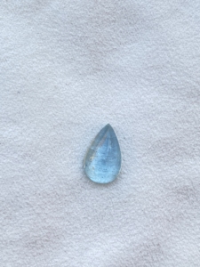 พลอยเพชรพลอยสีฟ้ากะรัต4.92กะรัตหินอัญมณีทรงลูกแพร์ที่มีความมันวาวเหมาะสำหรับการทำเครื่องประดับแบบหลวม - Product Image 5