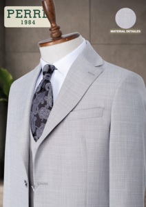 Costume d'affaires en laine bleu marine pour homme, simple boutonnage, col cranté, style britannique, infroissable, coupe classique - Product Image 6