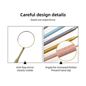 2025 gros Lashestar usine blanc rose gros breveté rotatif plié miroir outils d'extension de cils miroir de cils - Product Image 5