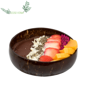 Bol à salade en coquille de noix de coco/100% bol en coquille de noix de coco unique poli naturel et cuillère à noix de coco Vietnam - Product Image 3