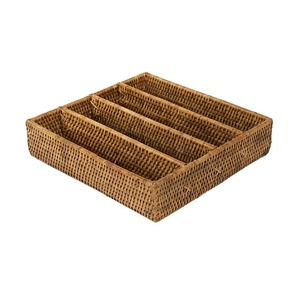 Panier en rotin avec compartiments pour café et thé, panier de rangement artisanal, vente en gros, écologique, fabriqué au Vietnam - Product Image 6