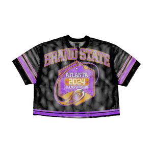 Hauts brodés Streetwear imprimés personnalisés maillot de football américain jupes courtes Boxy en maille de sublimation de haute qualité maillot - Product Image 5