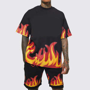 Conjunto de Shorts Casuales de Verano para Hombre, Camiseta de Manga Corta y Shorts Estampados, Ropa de Marca, 2 Piezas - Product Image 4