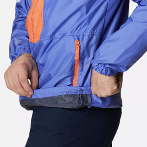 Custom <b>Men</b> Lightweight Nylon Windbreaker <b>Jacket</b> and Shorts Waterproof Windbreaker <b>Jacket</b> Casual Hooded Clothing with Set Style - Product Image 5