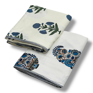 Paire de literie Dohar réversible en tissu doux léger au toucher nouveau design pour un lit simple pour un confort quotidien Vente en gros - Product Image 2