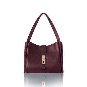 Genuine Leather <b>Shoulder</b> Tote <b>Bag</b>– Elegant Multi-Compartment-PM648-Luxury Soft Classic Lady - Product Image 1