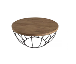 Vente chaude 2025 meubles métal et bois Table basse nouveau Design décoratif salon métal vente en gros fabricant exportateur - Product Image 3