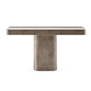 โต๊ะกาแฟสีเบจขนาดใหญ่ทำจากทองเหลืองทำจากโลหะธรรมชาติสวยงามสไตล์ยุโรป - Product Image 5