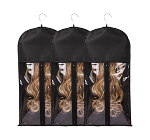 Bolsas para Pelucas con Percha para Guardar Extensiones de Cabello y Piezas de Pelucas - Duraderas, Ligeras y Personalizables - Product Image 1