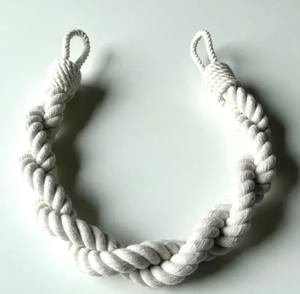 Abrazaderas para Cortinas de Cuerda de Algodón Blanco, Doble Torsión, Hechas a Mano - Product Image 2