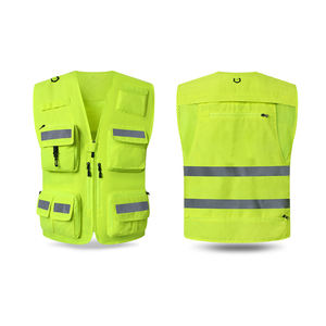高反射ベスト緊急消防士ジャケットボランティアロードレスキューマルチポケットジャケット制服印刷能力 - Product Image 3
