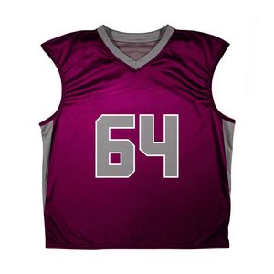 OEM ODM Unisex Lacrosse Reversible Tank Top personalizado ligero juego práctica desgaste sin mangas Jersey - Product Image 4