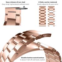 Bracelet en acier inoxydable respirant universel 20mm/22mm pour Samsung pour Galaxy Watch 7/6/5 Pro/4/Classic pour Amazfit GTS Compatible