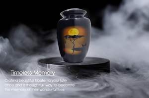 Urna de cremación para adultos, soporte para cenizas humanas, urnas de recuerdo, tarro grande para cenizas conmemorativas con bolsa de terciopelo - Product Image 3